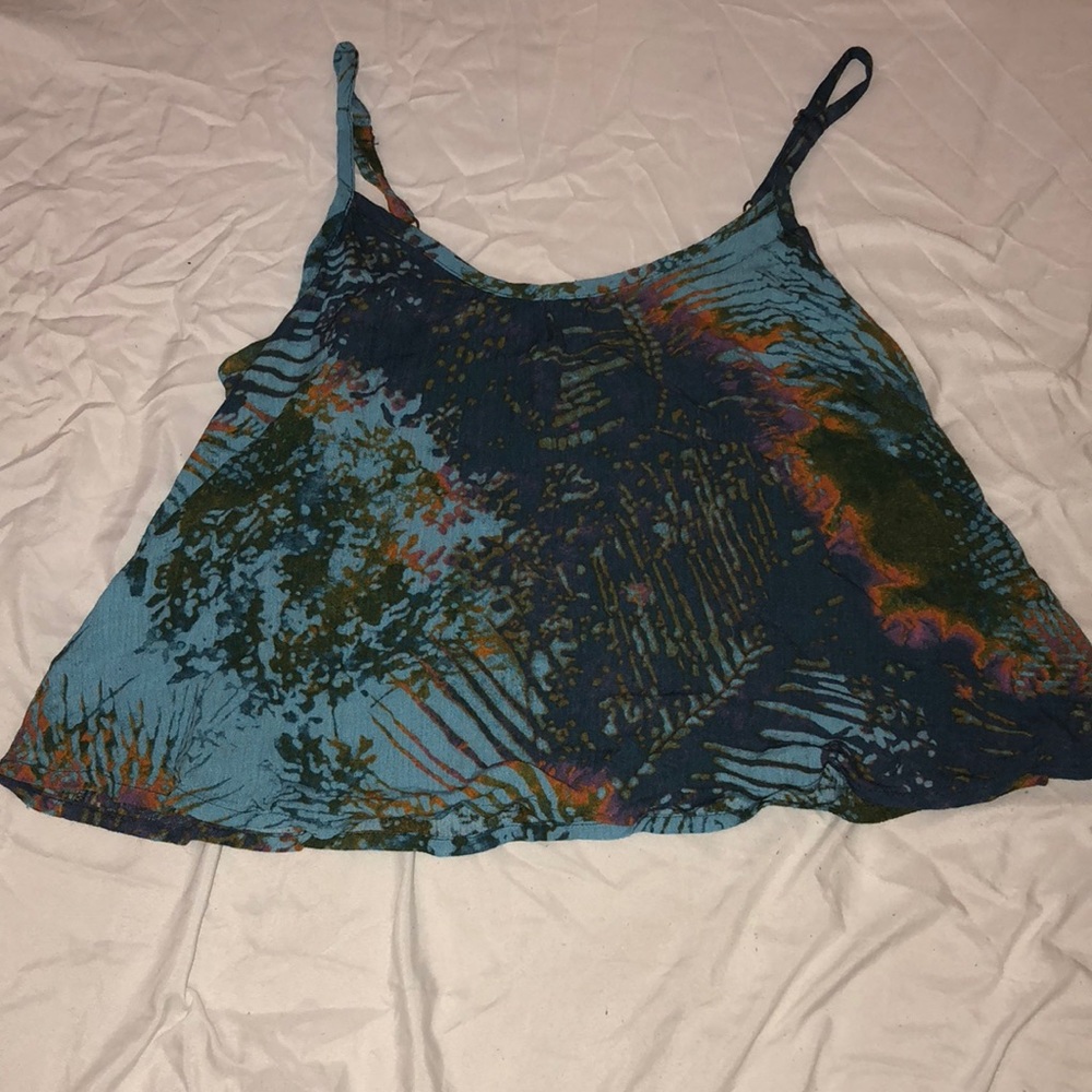 A floral crop top